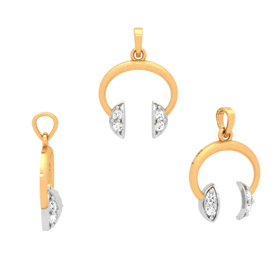 Over The Head 14k Gold Pendant For Female - Image 4