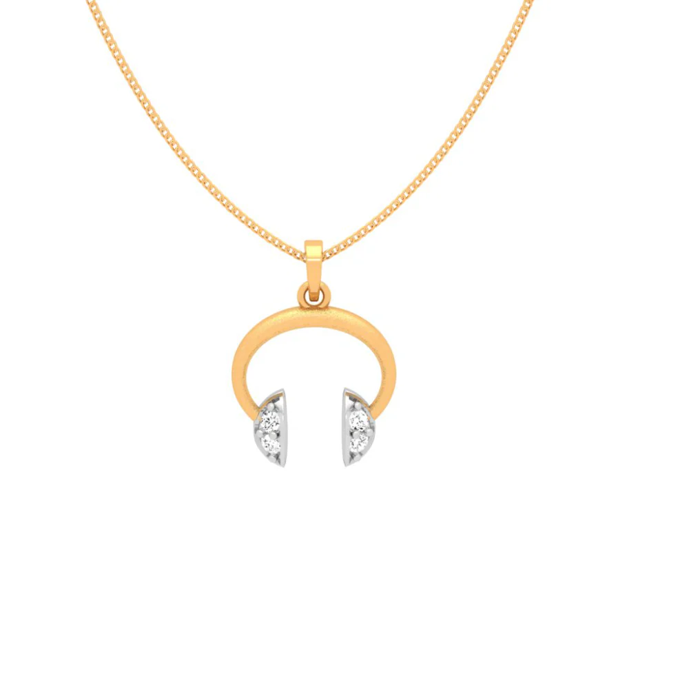 Over The Head 14k Gold Pendant For Female - Image 5