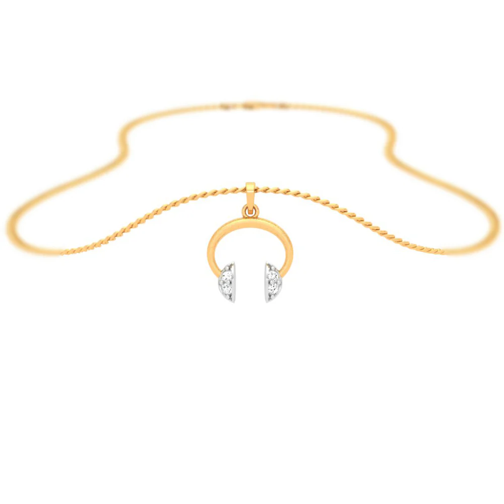 Over The Head 14k Gold Pendant For Female - Image 7