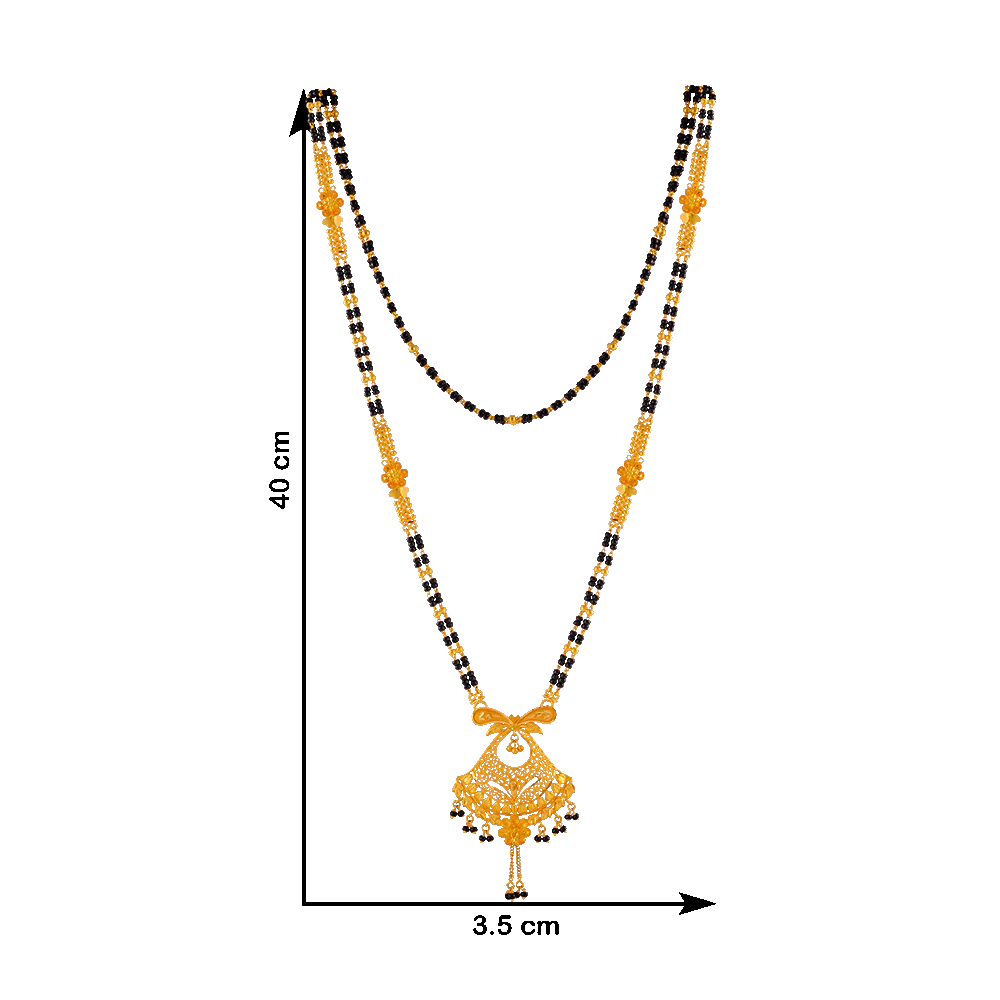 P.c. Chandra Jewellers 22KT Yellow Gold Mangalsutra For Women - Image 3