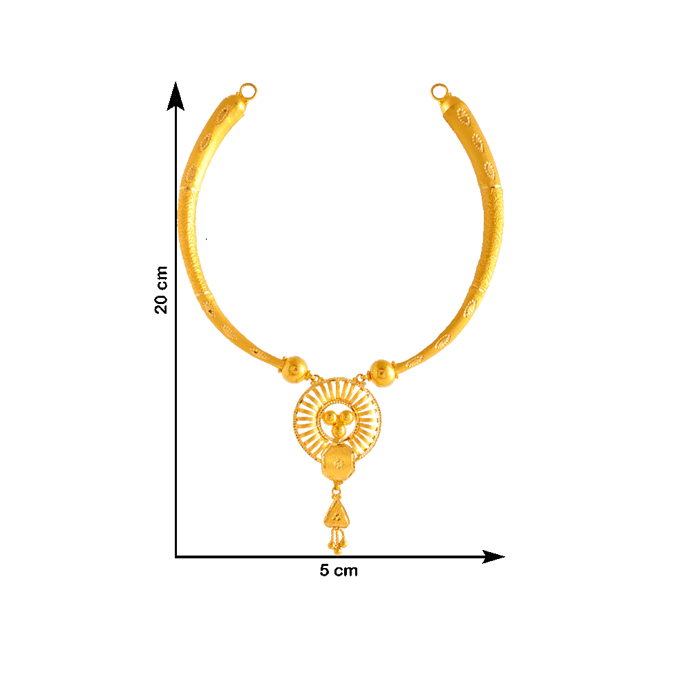 P.c. Chandra Jewellers 22KT Yellow Gold Necklace For Women - Image 4