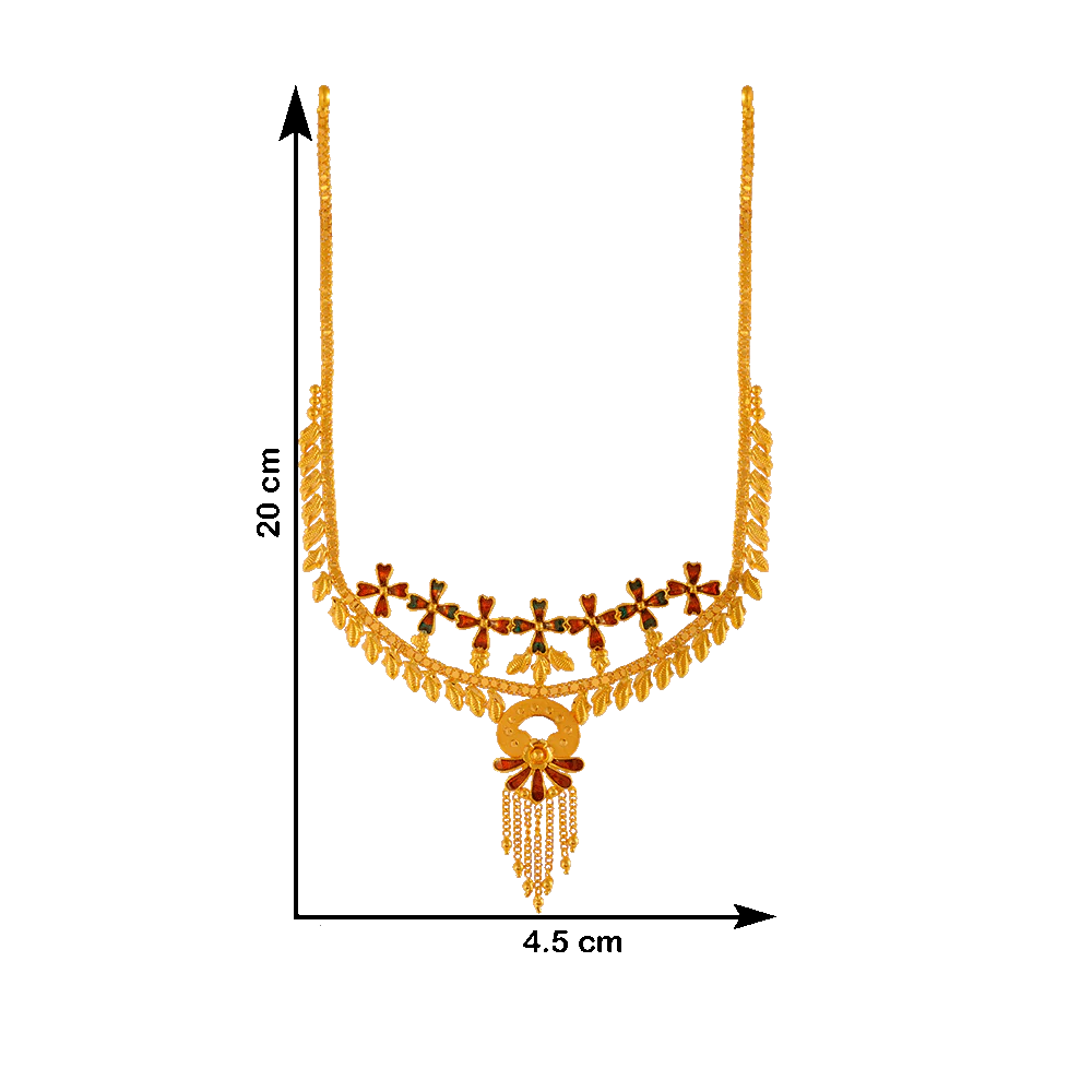 P.c. Chandra Jewellers 22KT Yellow Gold Necklace For Women - Image 4