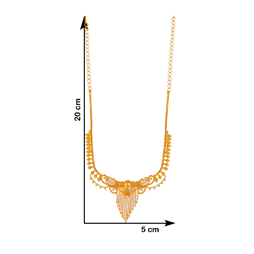 P.c. Chandra Jewellers 22KT Yellow Gold Necklace For Women - Image 4