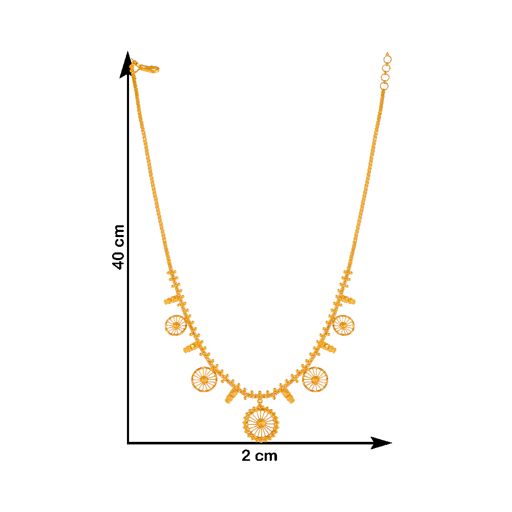 P.c. Chandra Jewellers 22KT Yellow Gold Necklace For Women - Image 3