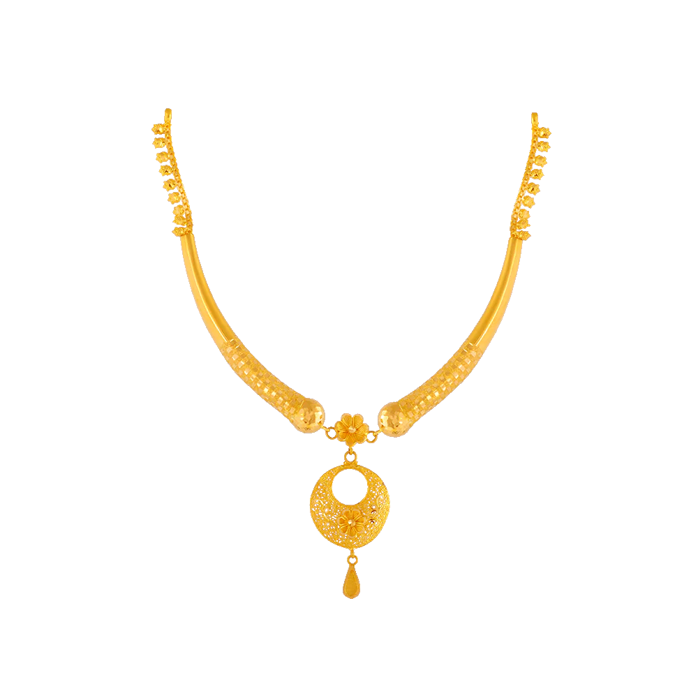 P.c. Chandra Jewellers 22KT Yellow Gold Necklace For Women - Image 4