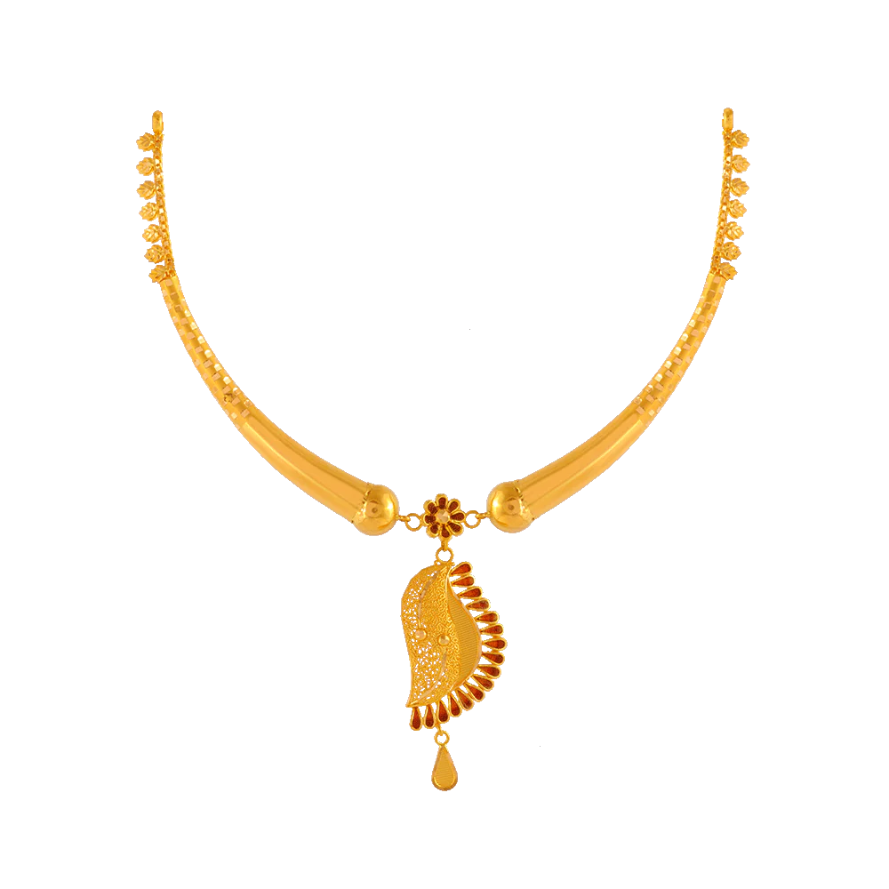 P.c. Chandra Jewellers 22KT Yellow Gold Necklace For Women