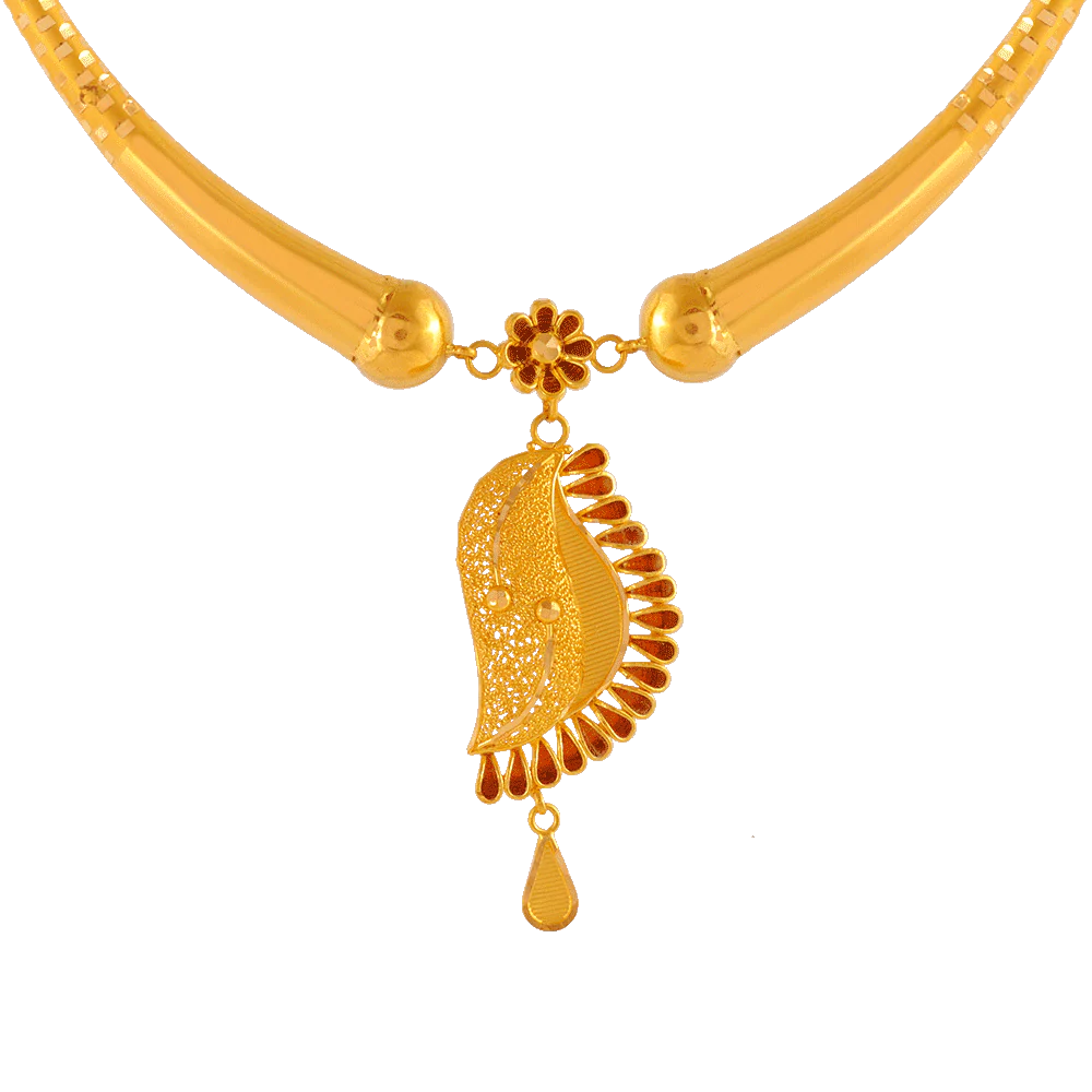 P.c. Chandra Jewellers 22KT Yellow Gold Necklace For Women - Image 3