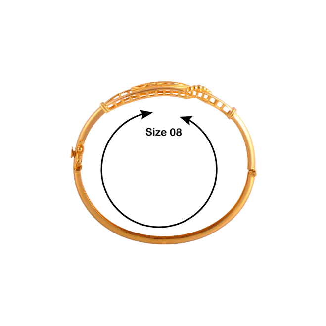 Phlox Petal Gold Bangle - Image 5