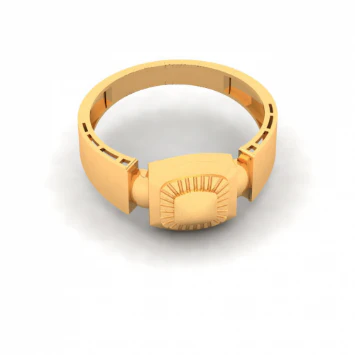 Rare 22k Male Gold Ring From Mugdhaa Collection - Image 5