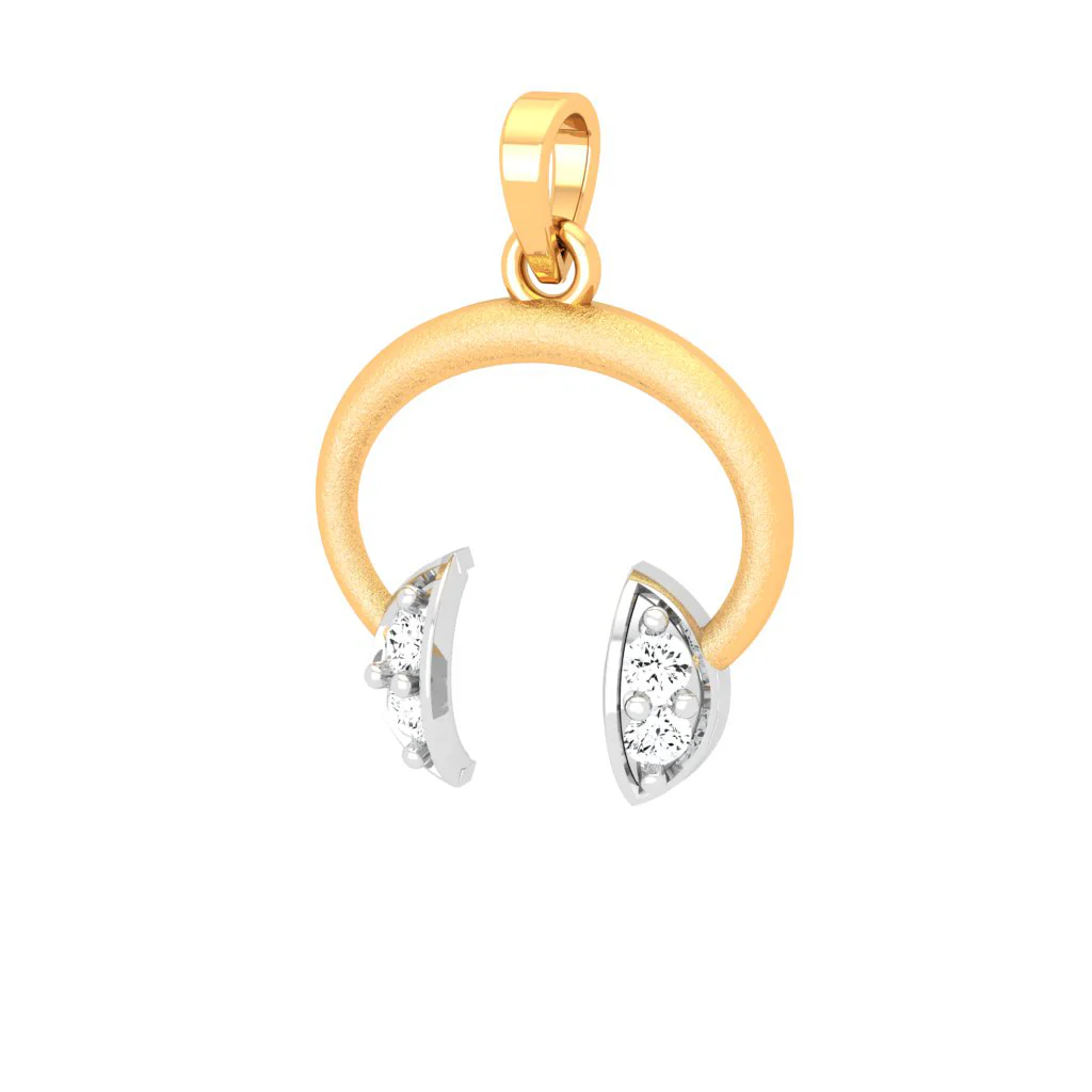 Rhythmic 18k Gold And Diamond Pendant - Image 2