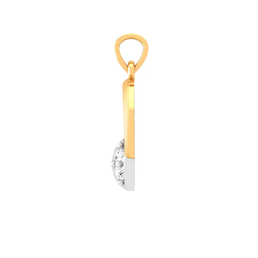 Rhythmic 18k Gold And Diamond Pendant - Image 3