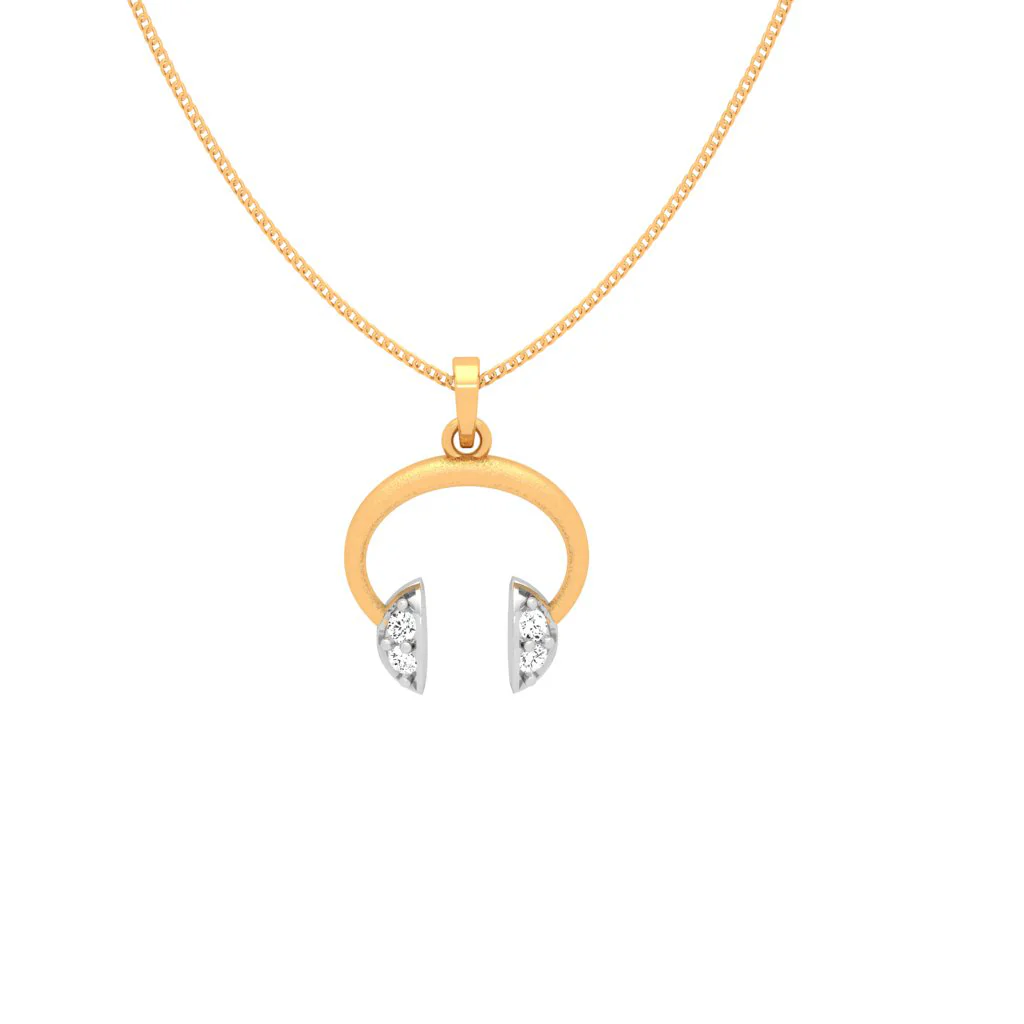 Rhythmic 18k Gold And Diamond Pendant - Image 5