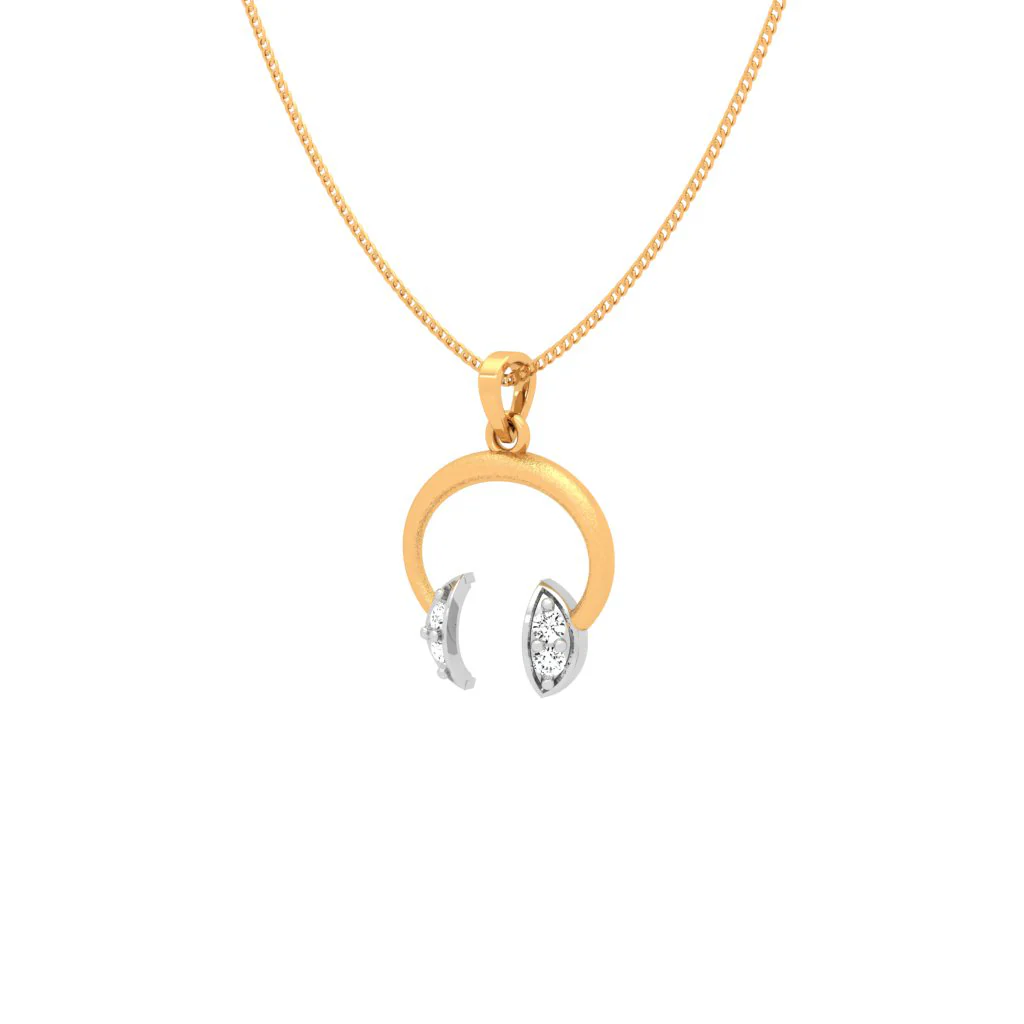 Rhythmic 18k Gold And Diamond Pendant - Image 6