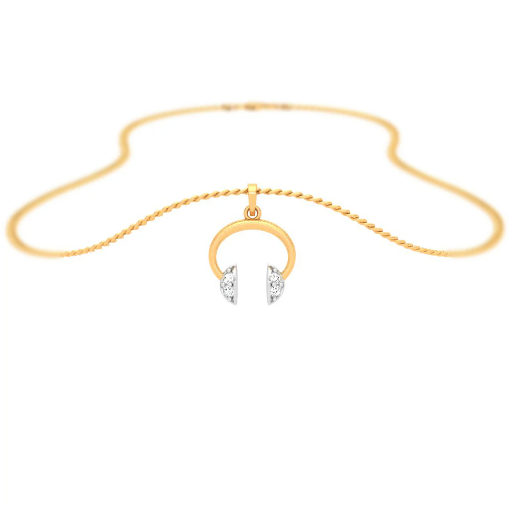 Rhythmic 18k Gold And Diamond Pendant - Image 7