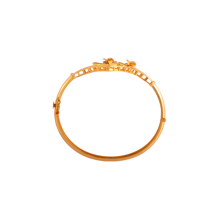 Scarlet Poppy Gold Bangle For Women - Image 3