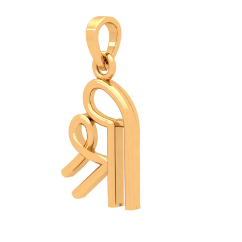 Shree Motif 18k Gold Pendant For You From Online Exclusive Collection - Image 2