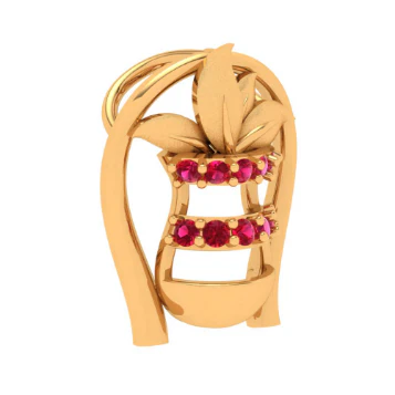 Sleek 22k Gold Kalash Pendant Jewellery By Pc Chandra - Image 2