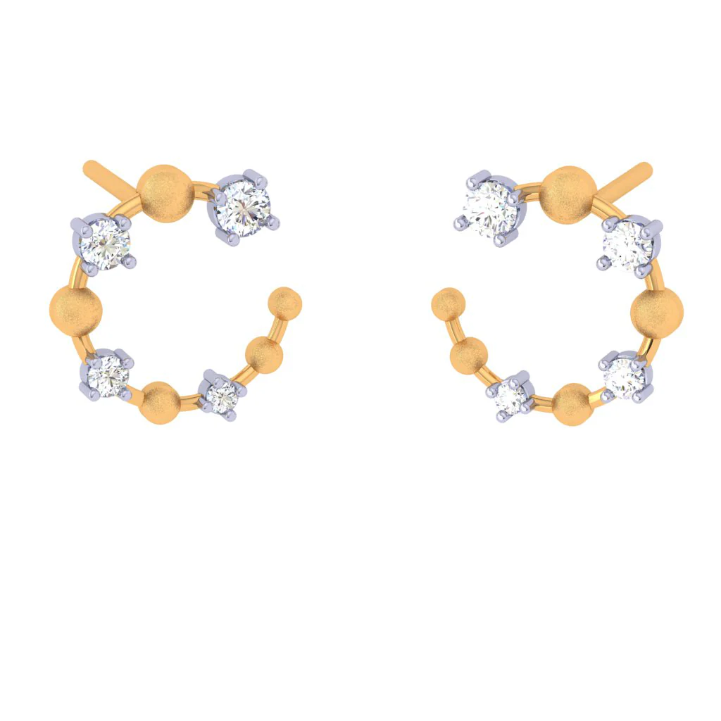 Sparkling Diamond Earrings Top - Image 7