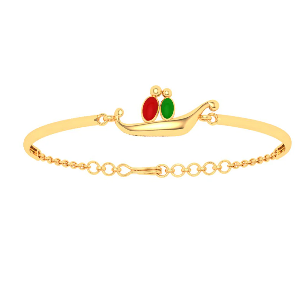 Stunning 22k Gold Twin Lovebirds Design Bracelet For Women From Pc Chandra Jewellers