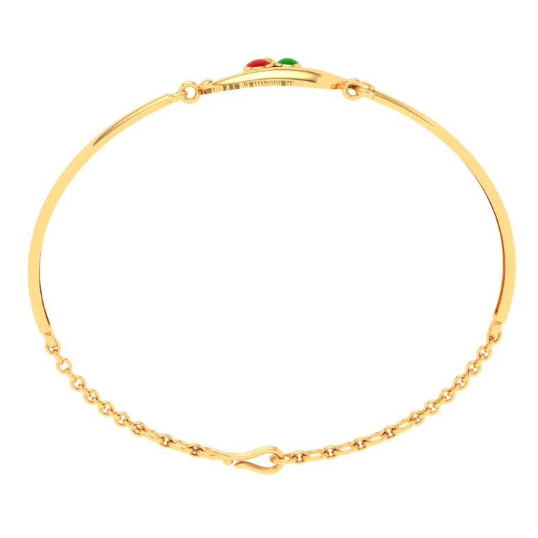 Stunning 22k Gold Twin Lovebirds Design Bracelet For Women From Pc Chandra Jewellers - Image 5