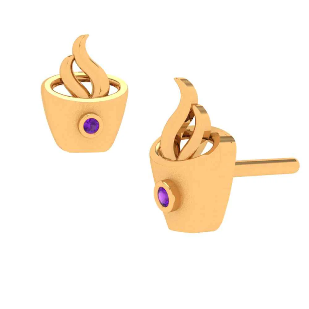 Stunning Gold Crystal Earrings - Image 6