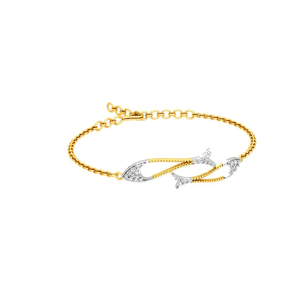 Stunning Gold Diamond Bracelet - Image 5