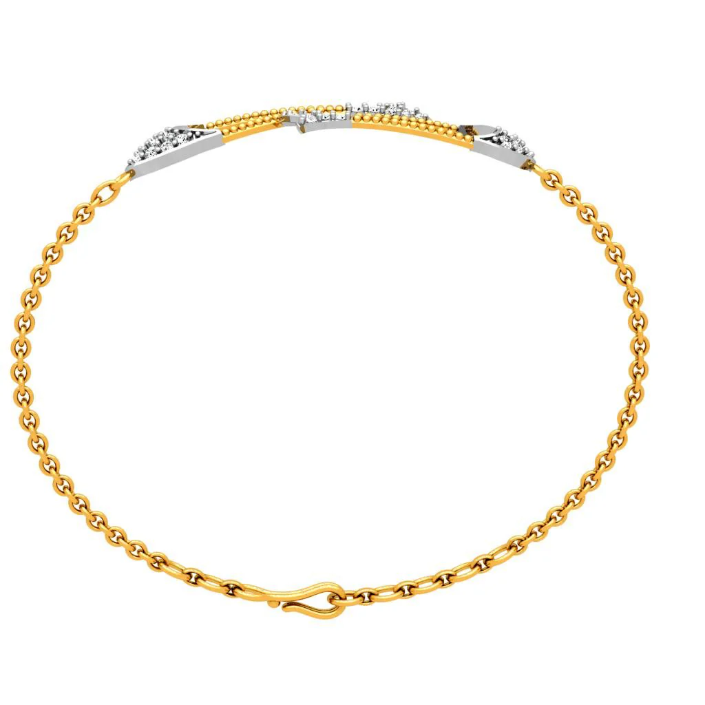 Stunning Gold Diamond Bracelet - Image 6