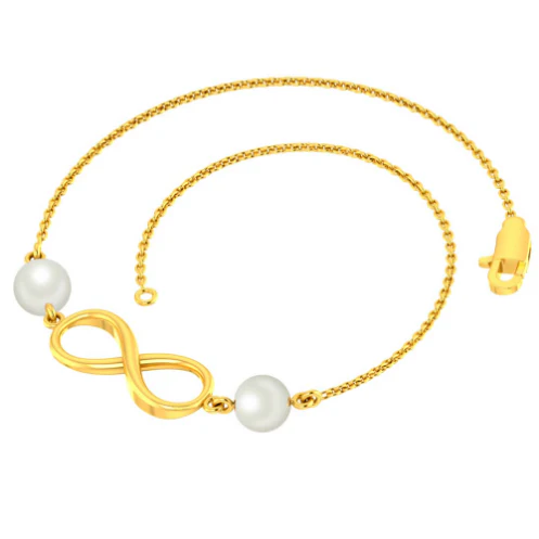 Stylish 18k Gold Bracelet Infinity Loop Design For Women From Pc Chandra Online Exclusive Collection - Image 2