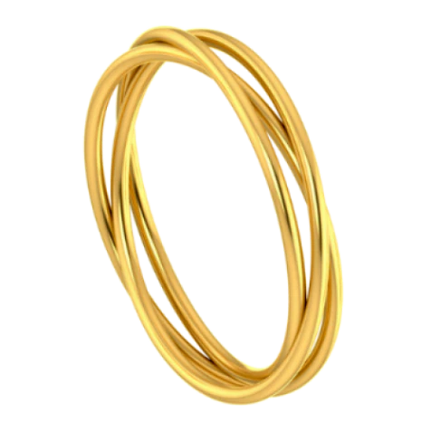 Stylish And Modern 14k Gold Thumb Ring For Women From Online Exclusive - Image 2