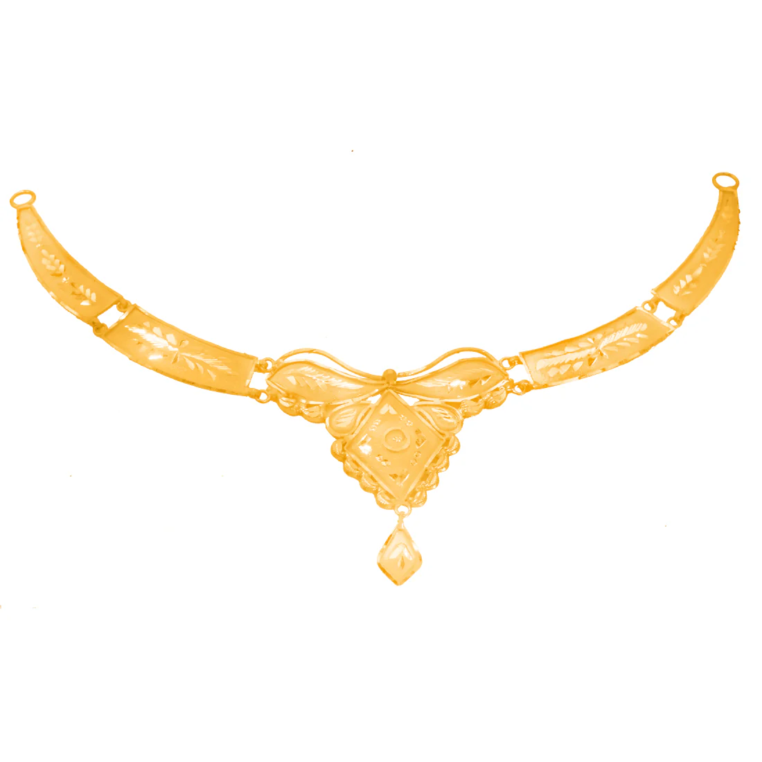 Suvarnika 22KT (916) BIS Hallmarked Gold Heritage Necklace - Image 5