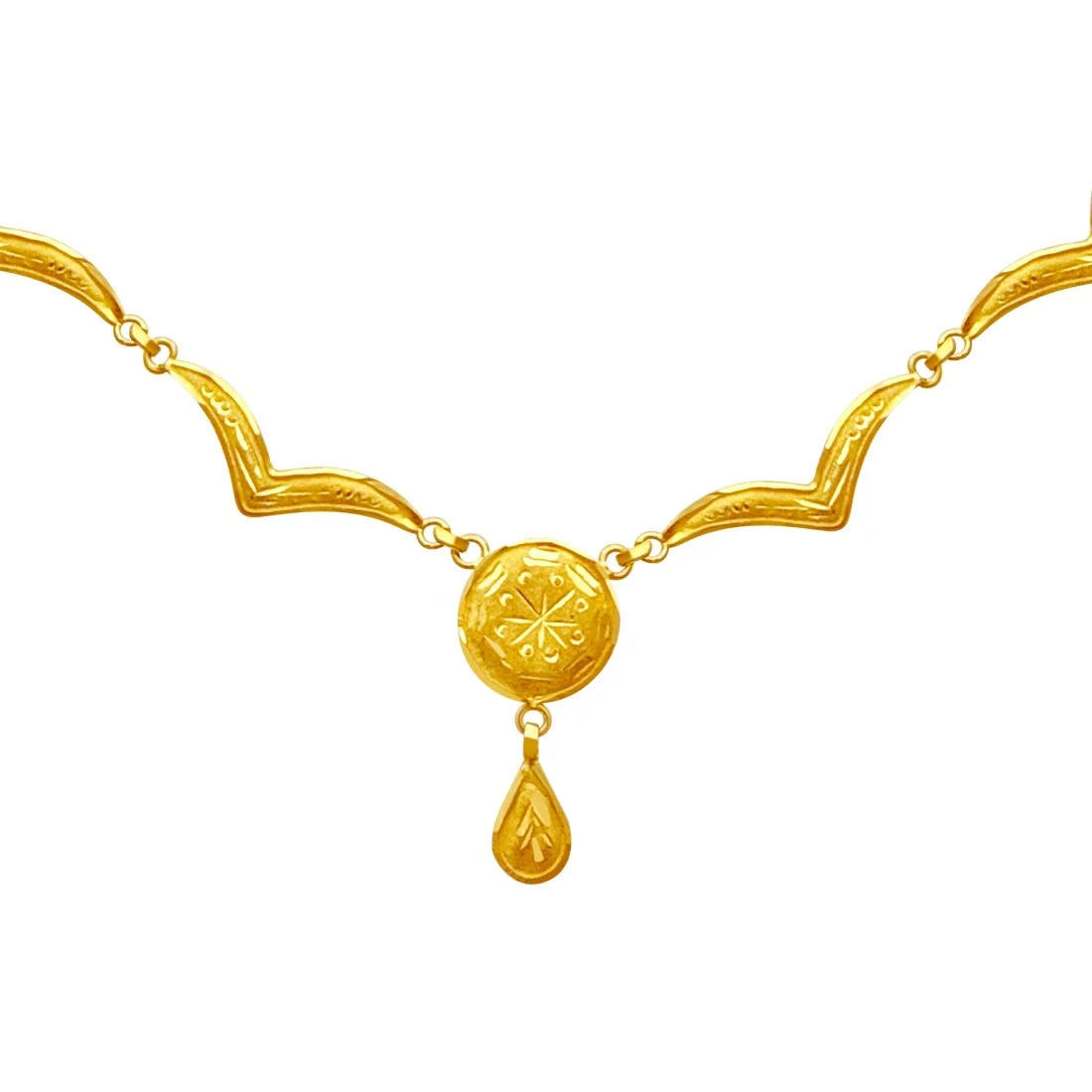 Swarna Rekha 22KT (916) Yellow Gold Necklace for Women - Image 3