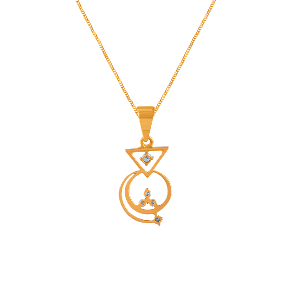 Symmetric Dangler Diamond Pendant - Image 3