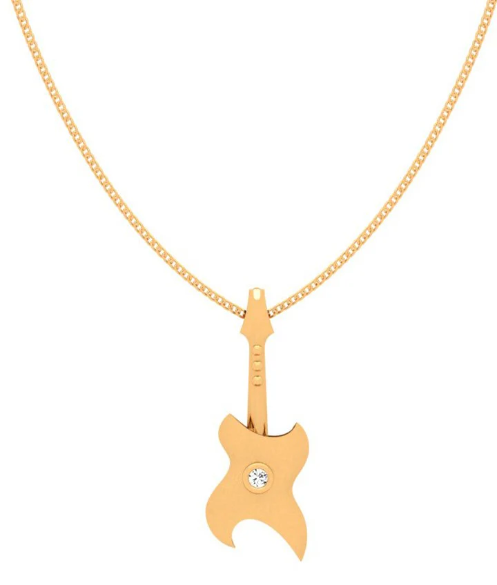 Symphonic Grace Of Yellow Gold Pendant For Women