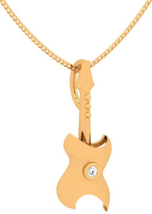 Symphonic Grace Of Yellow Gold Pendant For Women - Image 2