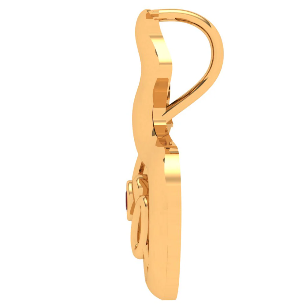 Tea Lover Gold Pendant - Image 3