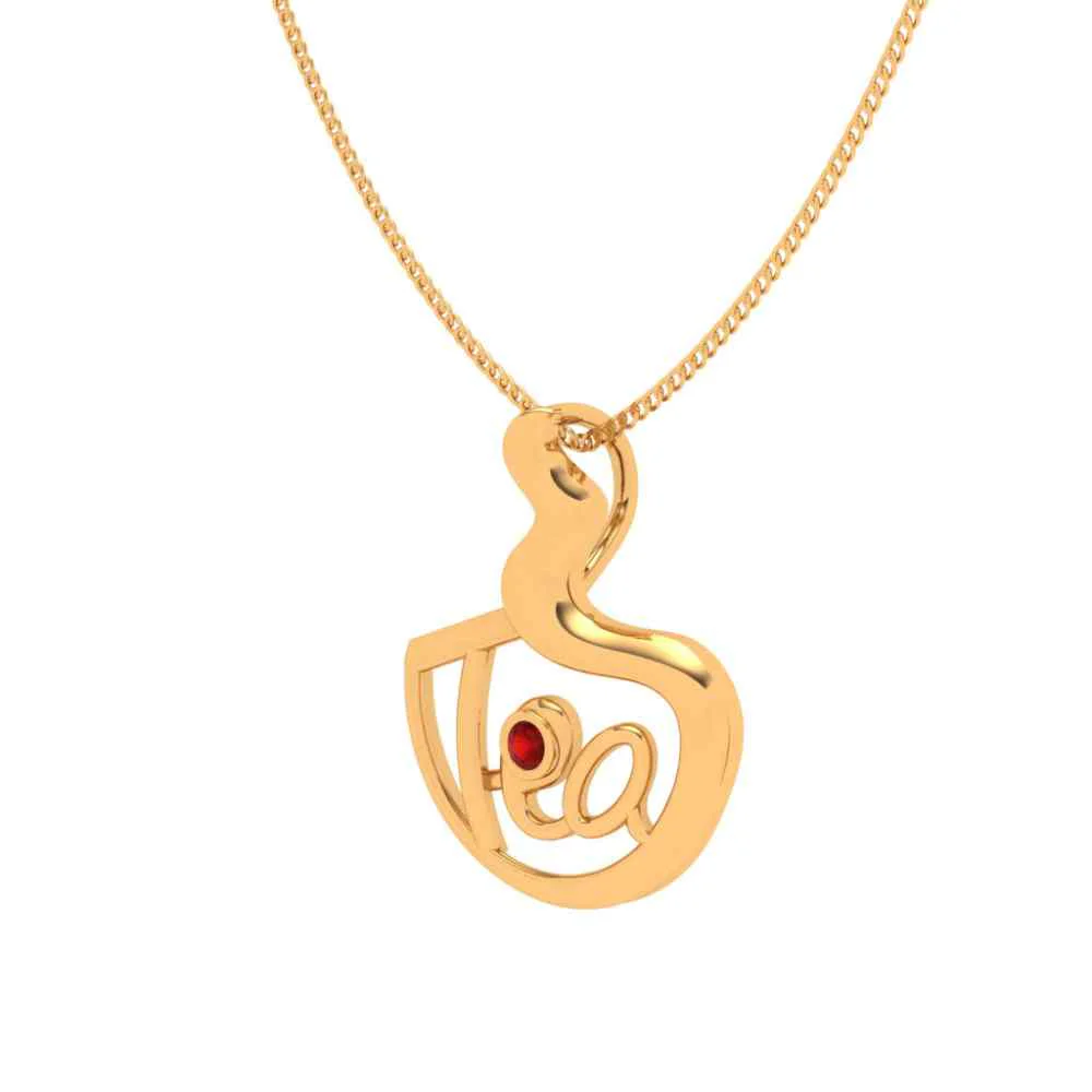 Tea Lover Gold Pendant - Image 6