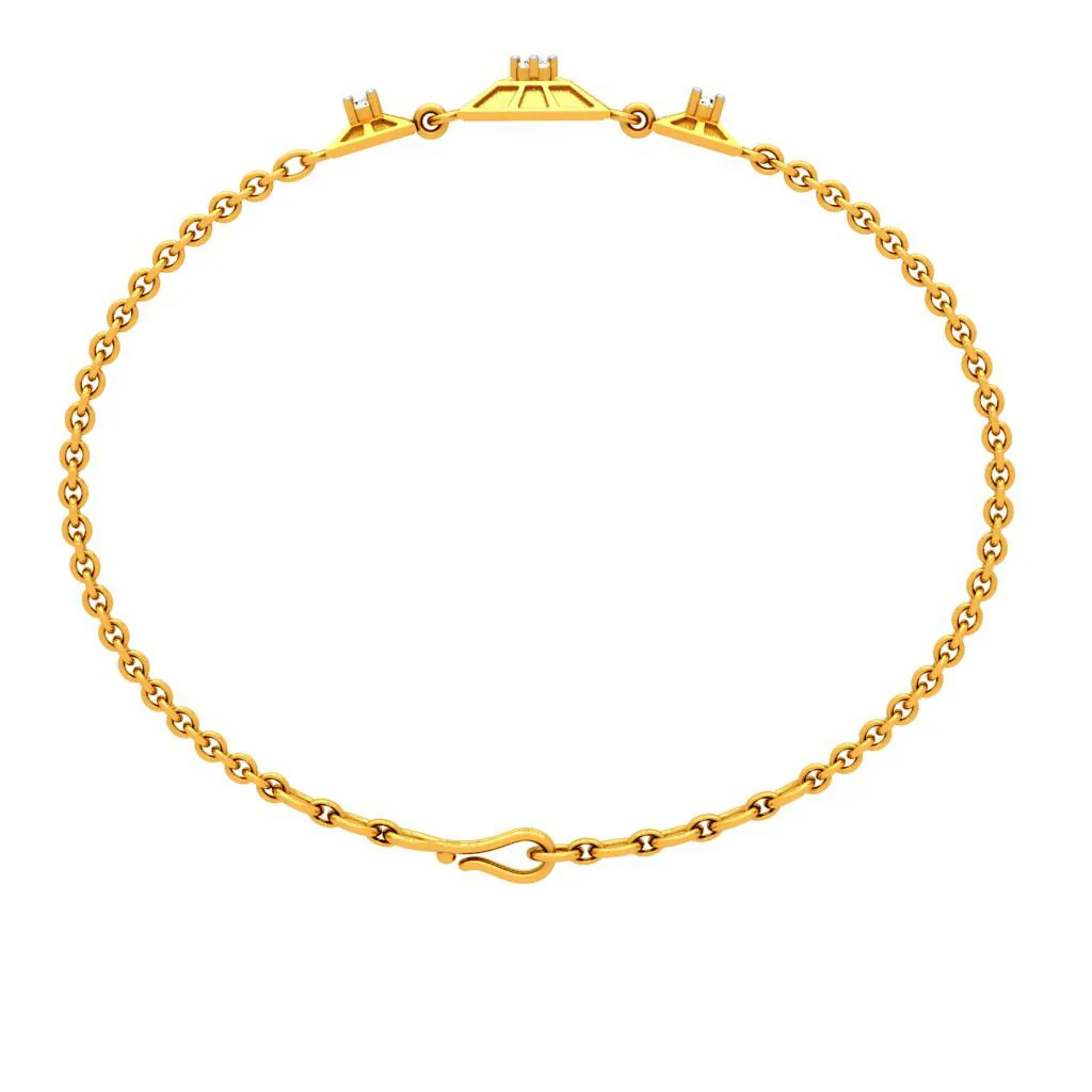 Three Square Diamond Bracelet - Image 4
