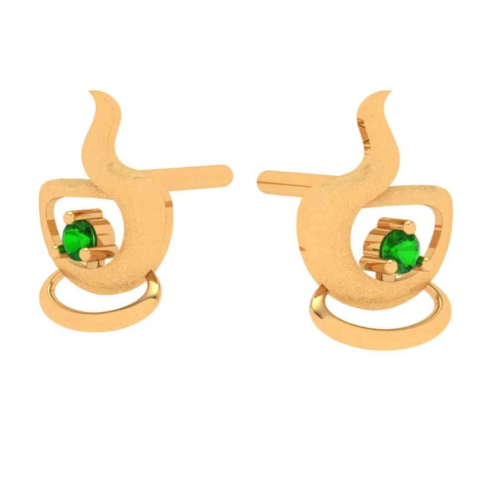 tiny Tea Love 18k Gold Earring - Image 5
