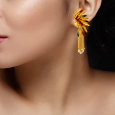 Tribal Fashion Inspired 22k Gold Tie Chain Set - Image 6