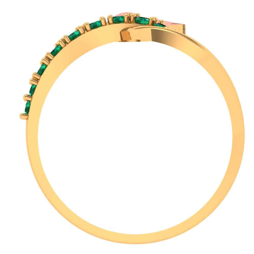 Twisted Pink Yellow Ring - Image 4
