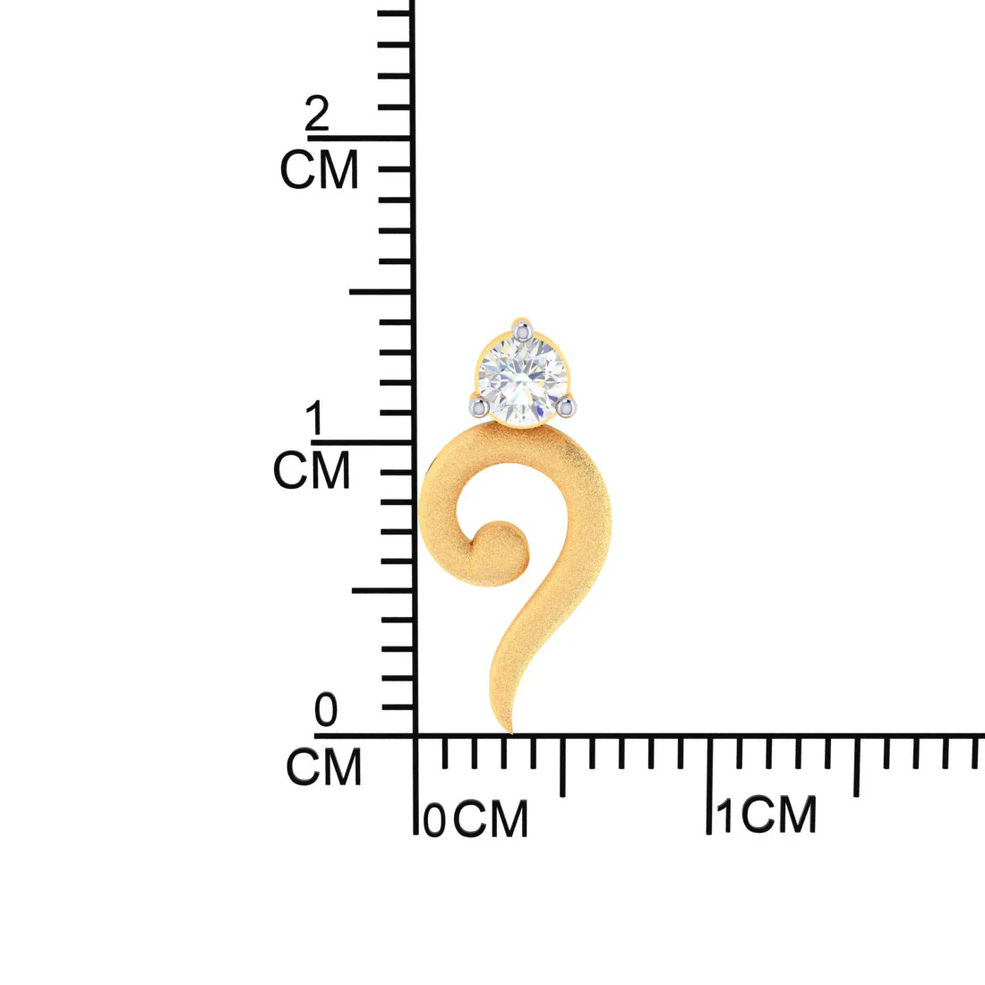 Uniquely Designed 14k American Diamond & Gold Earrings - Image 4